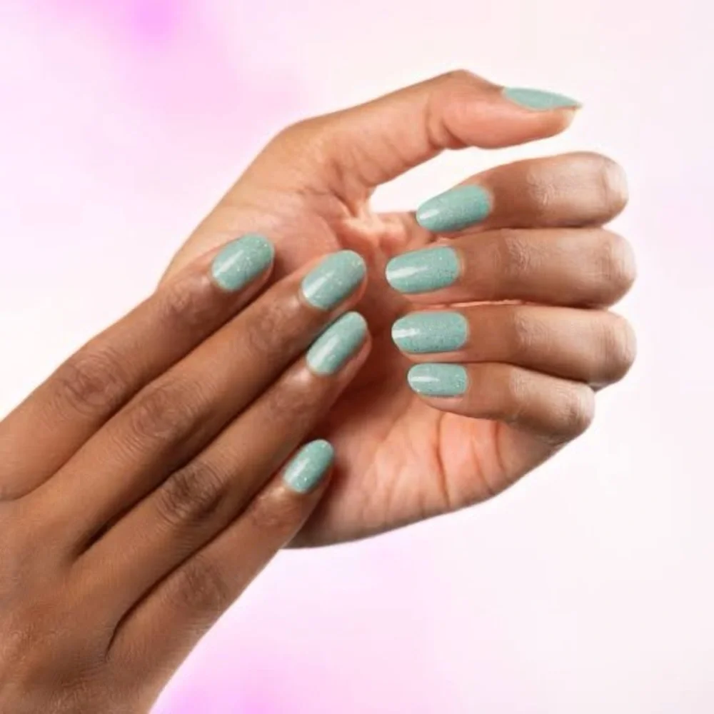 Color Street “In the Mist” Sparkling Mint Green Nail strip set - Picture 2 of 5
